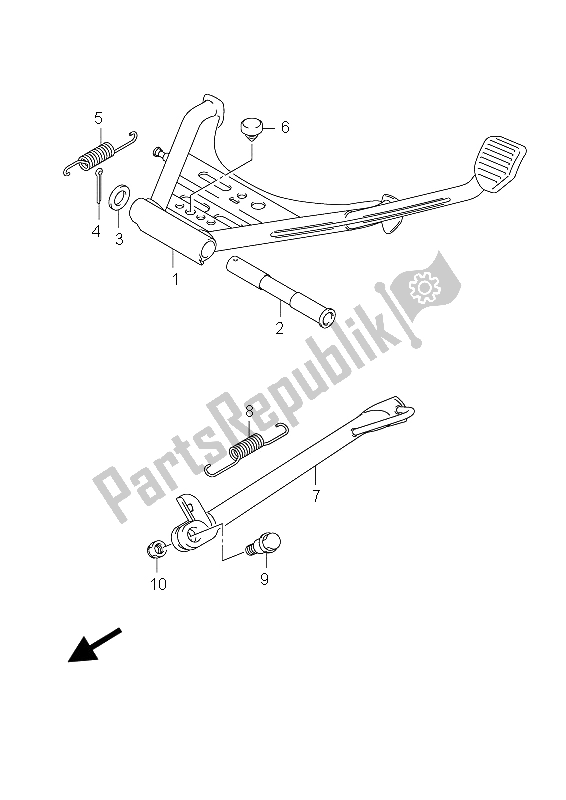 Tutte le parti per il In Piedi del Suzuki UH 200 Burgman Executive 2011