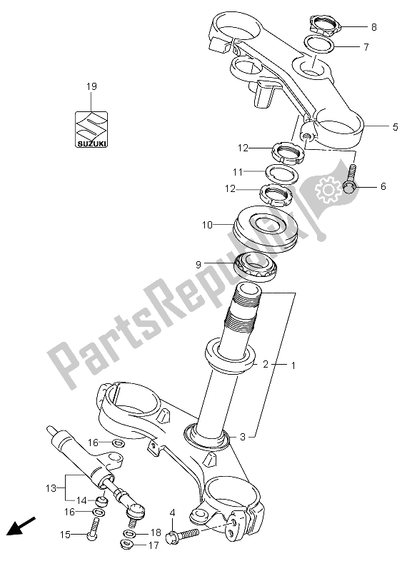 Toutes les pièces pour le Potence De Direction du Suzuki GSX R 750 2004