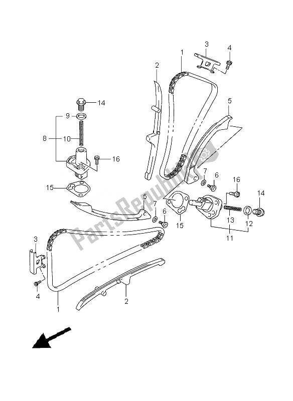 Wszystkie części do ? A? Cuch Krzywkowy Suzuki DL 650A V Strom 2007