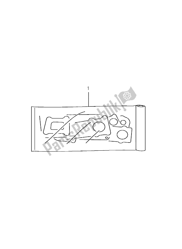 All parts for the Gasket Set of the Suzuki RV 125 Vanvan 2006