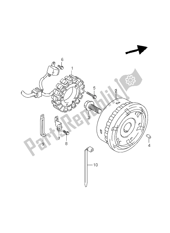 Toutes les pièces pour le Magnéto du Suzuki VL 1500 Intruder LC 2008