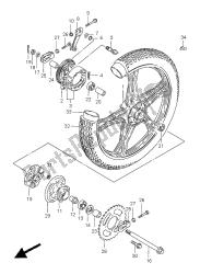 roue arrière (gn250e)