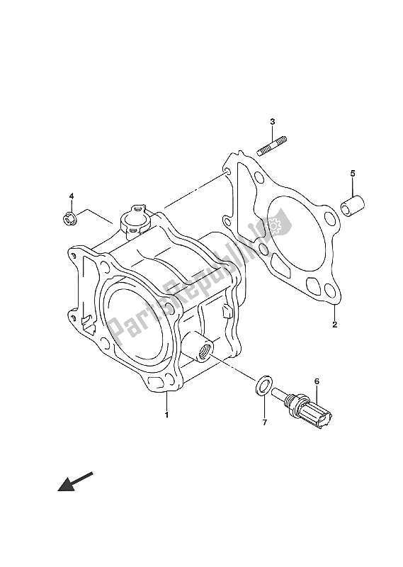 Todas las partes para Cilindro de Suzuki UH 200A Burgman 2016
