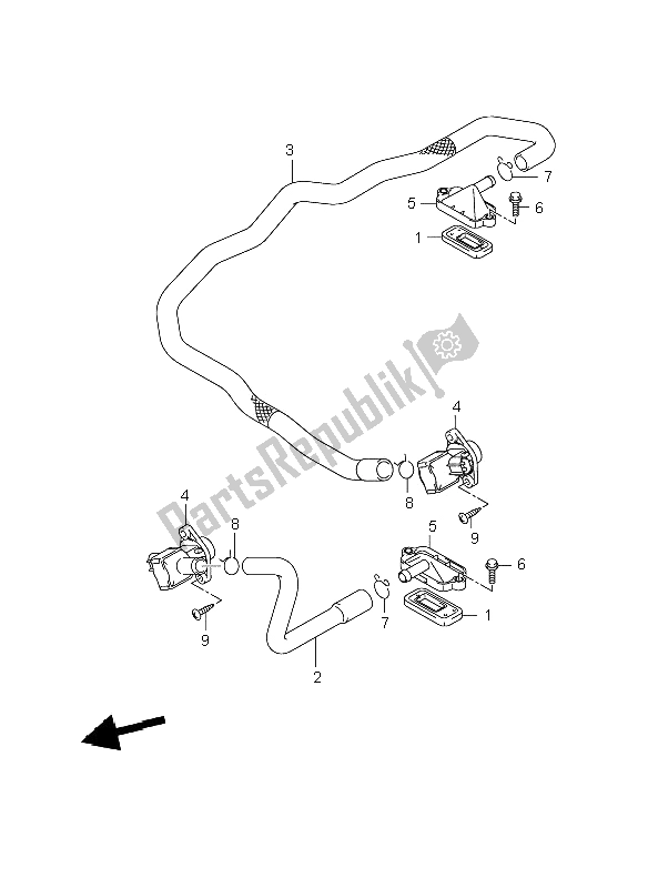 All parts for the Second Air of the Suzuki VZR 1800 Rnzr2 M Intruder 2008