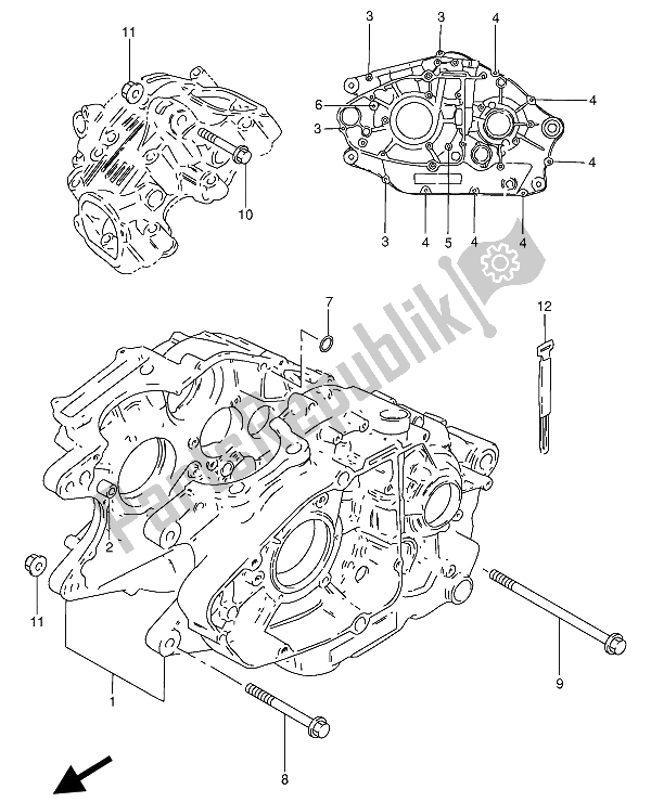Alle onderdelen voor de Carter van de Suzuki GN 250 1992
