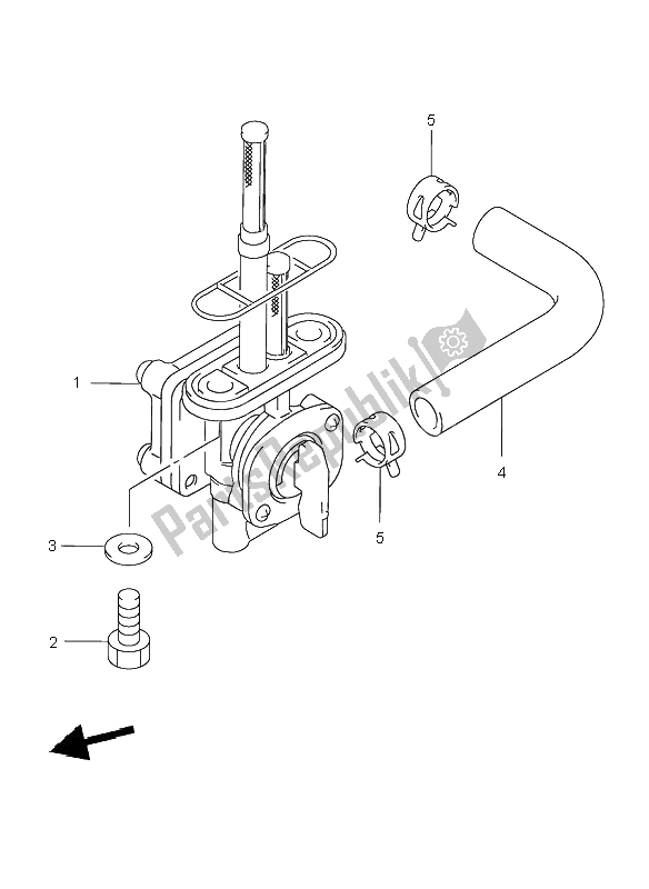 Tutte le parti per il Rubinetto Del Carburante del Suzuki GZ 250 Marauder 2000