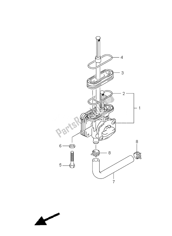 Todas las partes para Grifo De Combustible de Suzuki DR Z 400 SM 2007