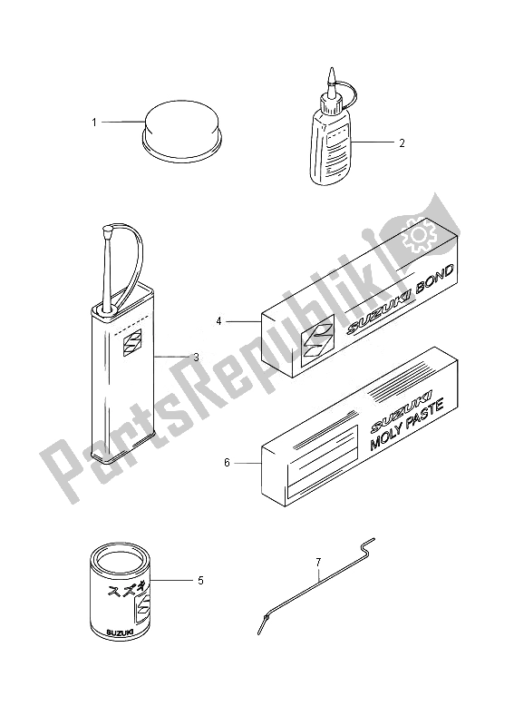 All parts for the Optional of the Suzuki GSX R 1000 2014