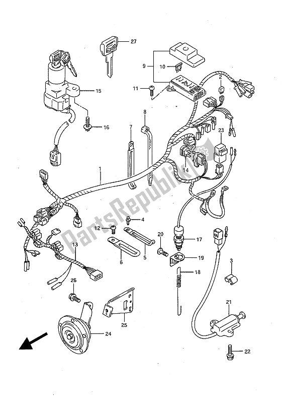 Toutes les pièces pour le Faisceau De Câblage du Suzuki GSX R 1100 1991