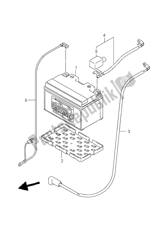 Toutes les pièces pour le Batterie du Suzuki GSX R 1000 2007