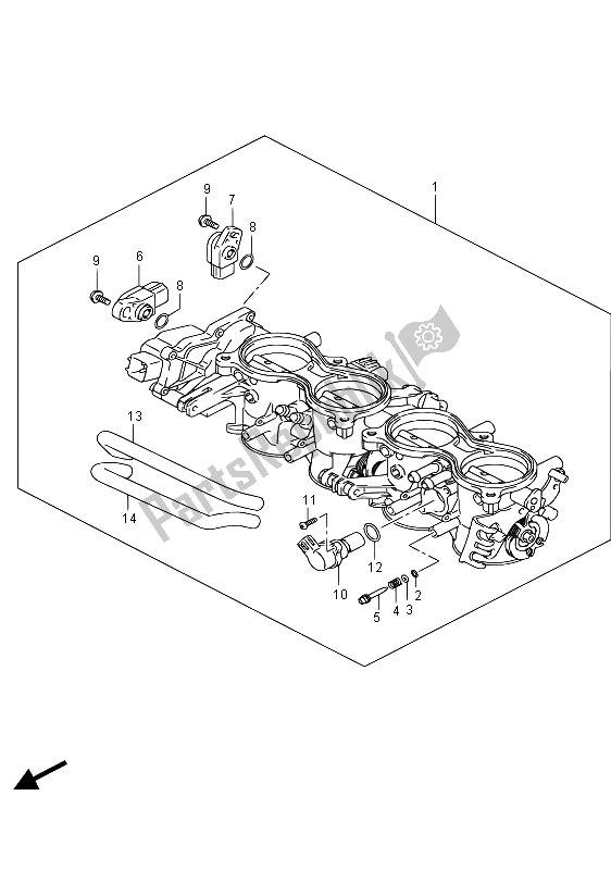 Wszystkie części do Korpus Przepustnicy (gsx-r750) Suzuki GSX R 750 2015