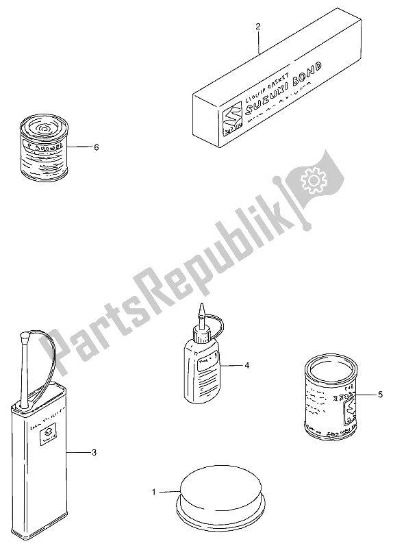 Wszystkie części do Opcjonalny Suzuki RG 125 FU 1994