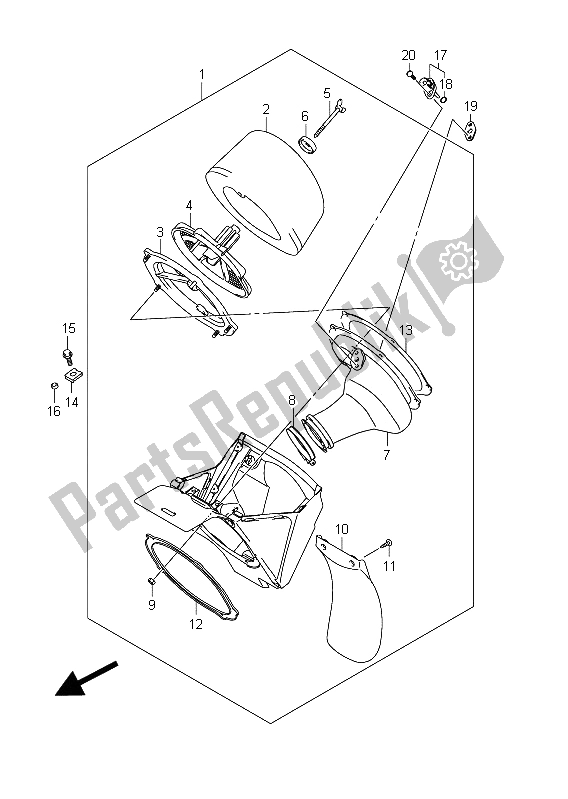 Toutes les pièces pour le Purificateur D'air du Suzuki RM Z 250 2011