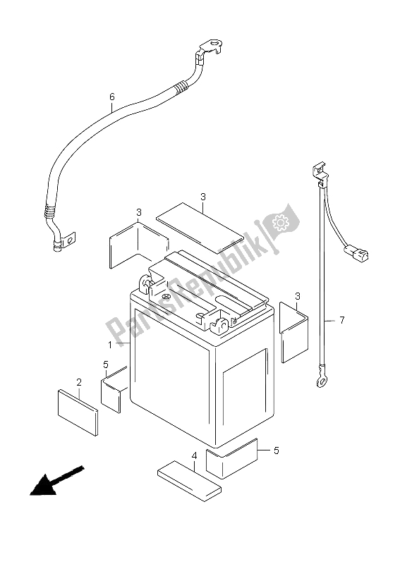 Toutes les pièces pour le Batterie du Suzuki VL 1500 Intruder LC 2008