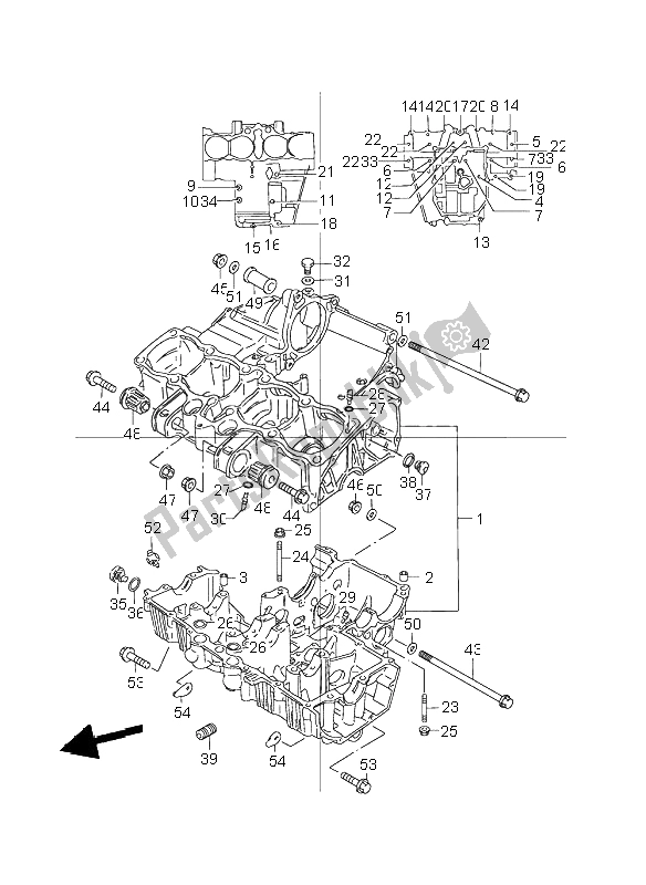 Alle onderdelen voor de Carter van de Suzuki GSX 1200 Inazuma 1999