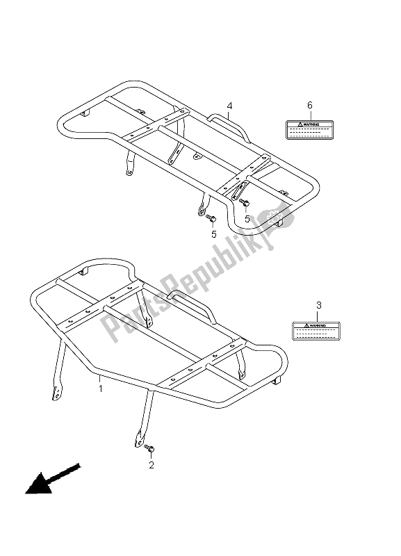 Todas las partes para Soporte (lt-a500xp P24) de Suzuki LT A 500 XPZ Kingquad AXI 4X4 2012