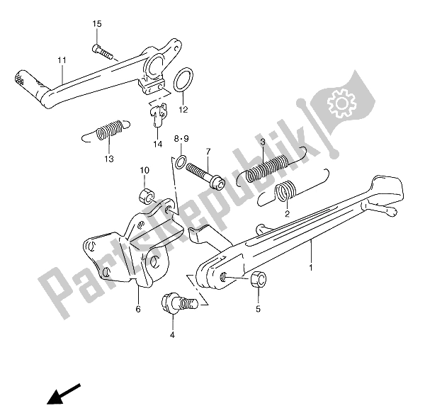 Todas as partes de Ficar do Suzuki RGV 250 1994