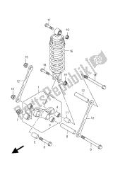 palanca de amortiguación trasera (gsx650fa e21)