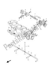 manguera y junta del cuerpo del acelerador (gsx-r1000zuf)