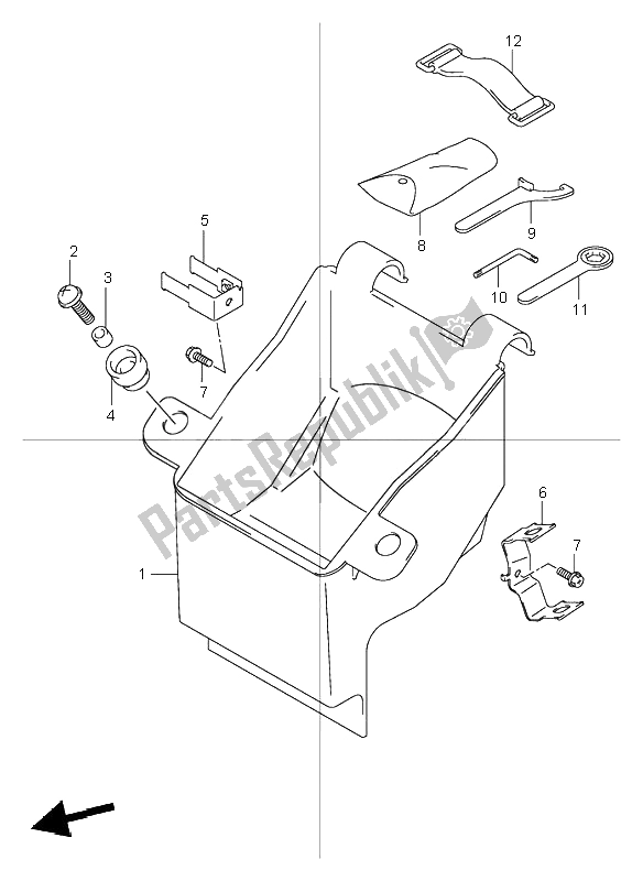 Todas as partes de Caixa Manual do Suzuki GSF 600 NS Bandit 2002