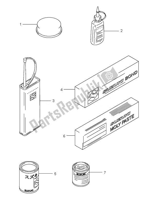 All parts for the Optional of the Suzuki VL 250 Intruder 2007