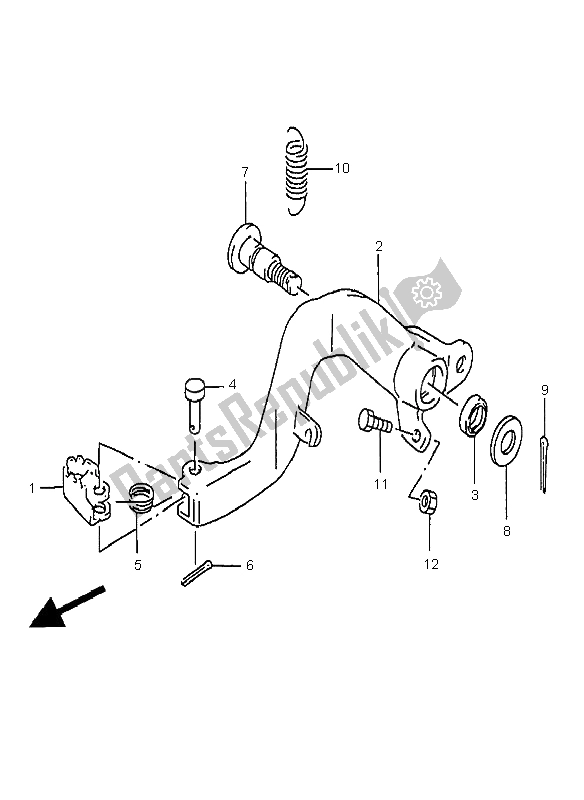 Todas as partes de Freio Traseiro do Suzuki RM 250 1999