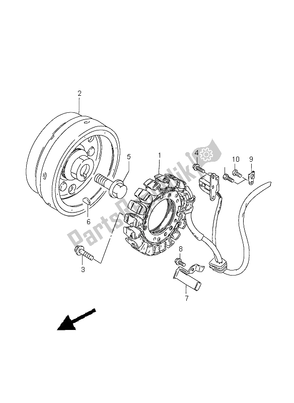 Tutte le parti per il Magnete del Suzuki LS 650 Savage 1999