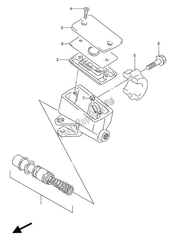 Toutes les pièces pour le Maître-cylindre Avant du Suzuki GSX 600 FUU2 1994