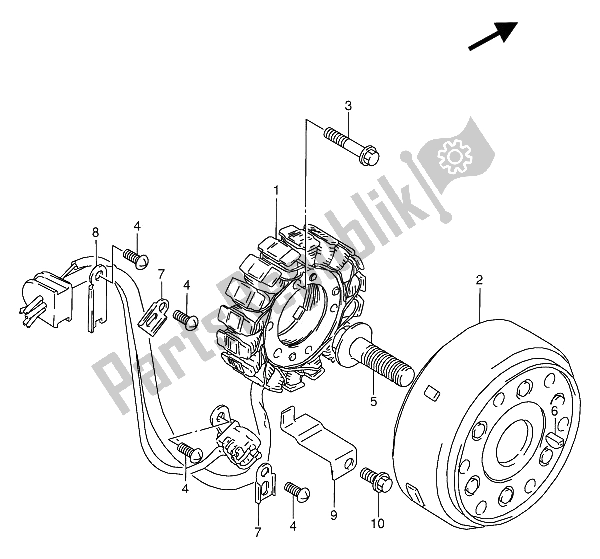 Toutes les pièces pour le Magnéto du Suzuki VX 800U 1992