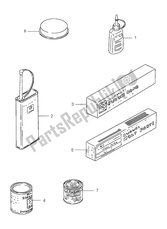 All parts for the Optional of the Suzuki DR 125 SE 2000