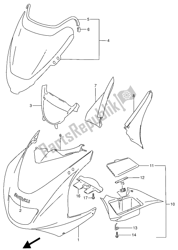 Tutte le parti per il Corpo Da Cowboy del Suzuki RF 900R 1994