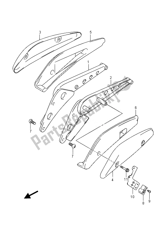 All parts for the Frame Handle Grip of the Suzuki VZR 1800 M Intruder 2014