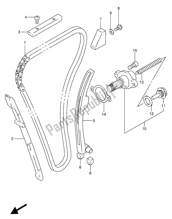 Todas las partes para Cadena De Levas de Suzuki GSX R 1100W 1994