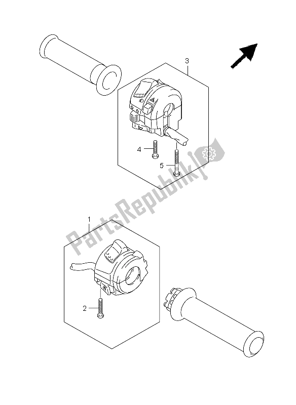 Todas las partes para Interruptor De La Manija de Suzuki SFV 650A Gladius 2009