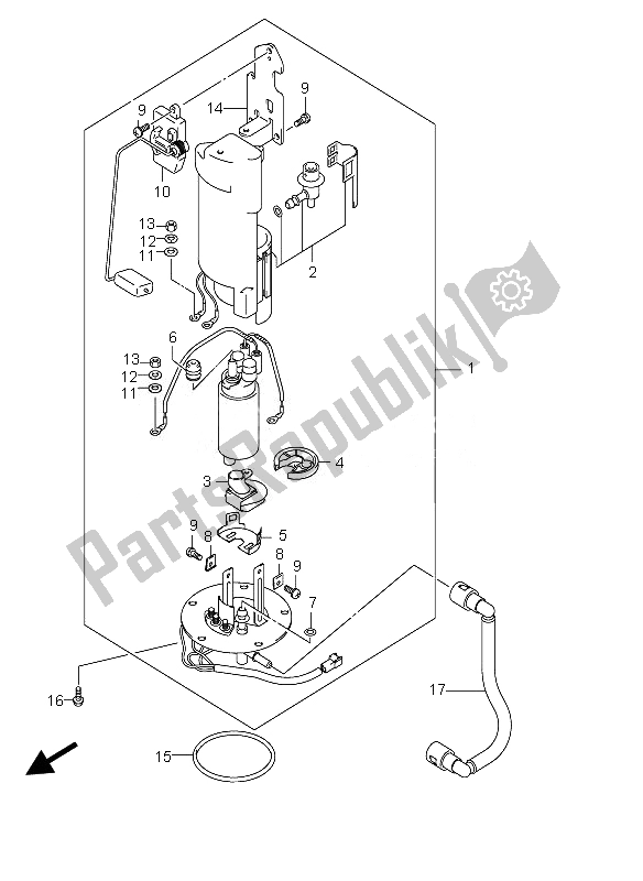 Todas las partes para Bomba De Montaje de Suzuki GSX 1300 RZ Hayabusa 2007