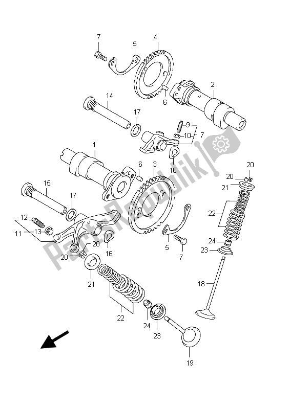 Wszystkie części do Wa? Ek Rozrz? Du I Zawór Suzuki C 800 VL Intruder 2012