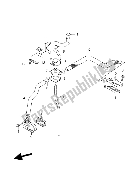 Toutes les pièces pour le 2e Air du Suzuki DL 1000 V Strom 2008