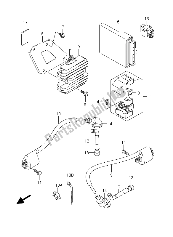 Toutes les pièces pour le électrique du Suzuki DL 650 V Strom 2004