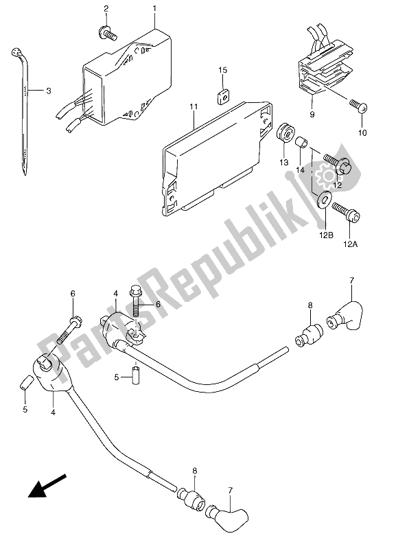 All parts for the Electrical of the Suzuki RGV 250 1993