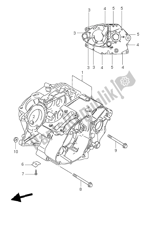 Tutte le parti per il Carter del Suzuki GN 125E 1995