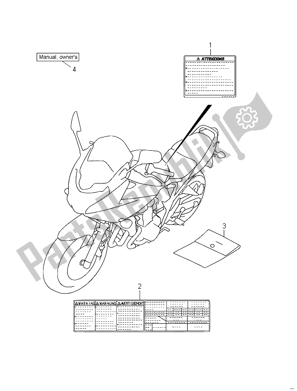 Tutte le parti per il Etichetta (gsf650s) del Suzuki GSF 650 Sasa Bandit 2011