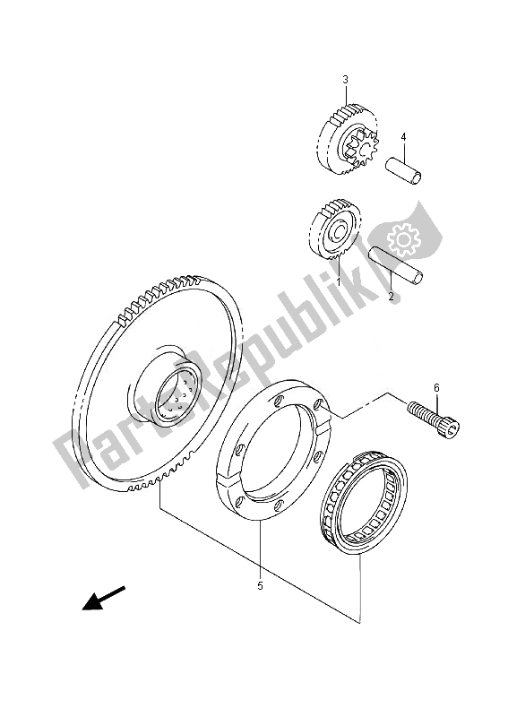 Todas las partes para Embrague De Arranque de Suzuki VL 800 CT Intruder 2014