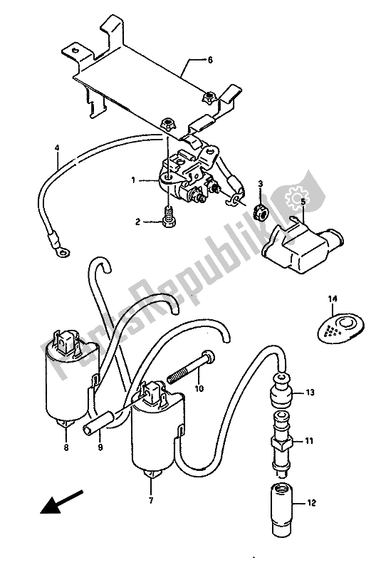 Toutes les pièces pour le électrique du Suzuki GSX R 1100 1990