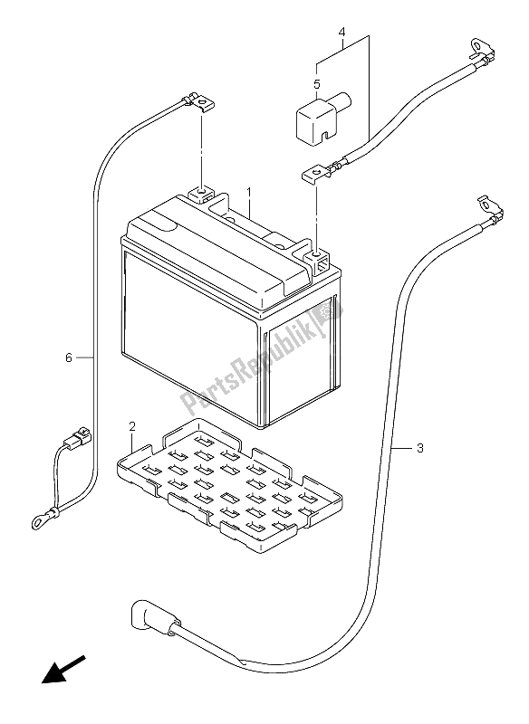 Tutte le parti per il Batteria del Suzuki GSX R 750X 2005