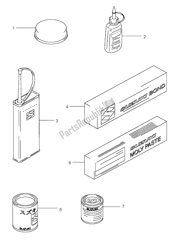 All parts for the Optional of the Suzuki DL 1000 V Strom 2005