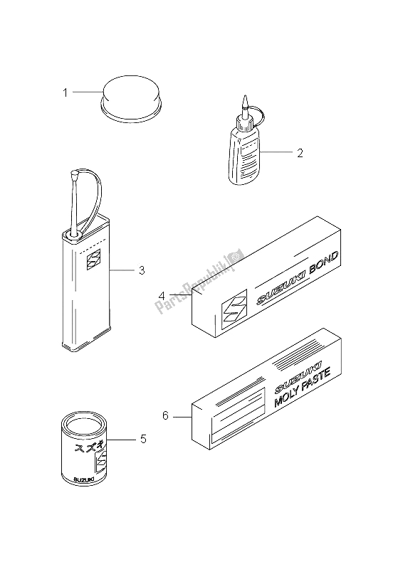 All parts for the Optional of the Suzuki AN 650A Burgman Executive 2012