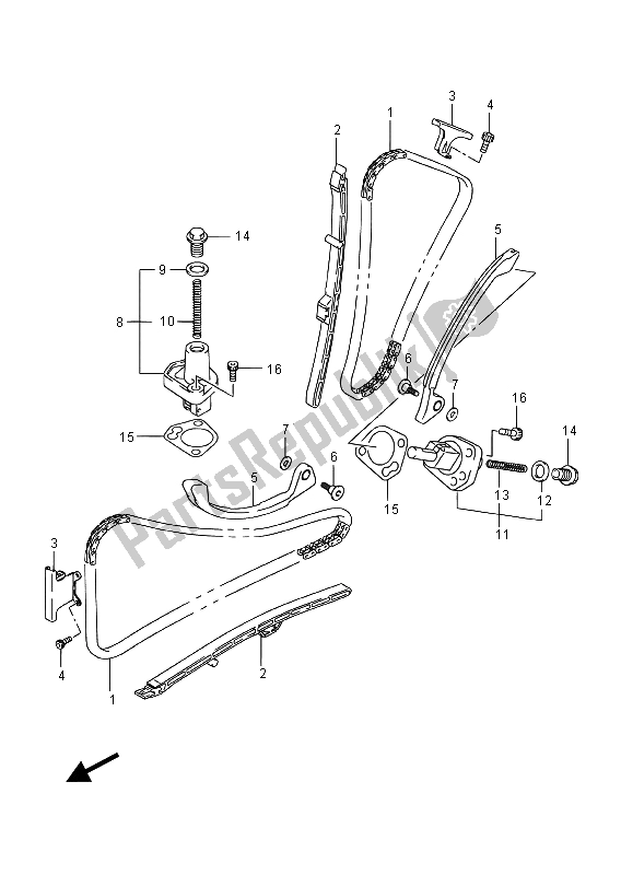 Todas las partes para Cadena De Levas de Suzuki DL 650 XA V Strom 2015