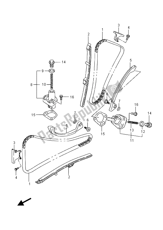 Toutes les pièces pour le Chaîne De Came du Suzuki DL 650 XA V Strom 2015