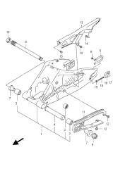 braço oscilante traseiro (gsx-r600ue e21)