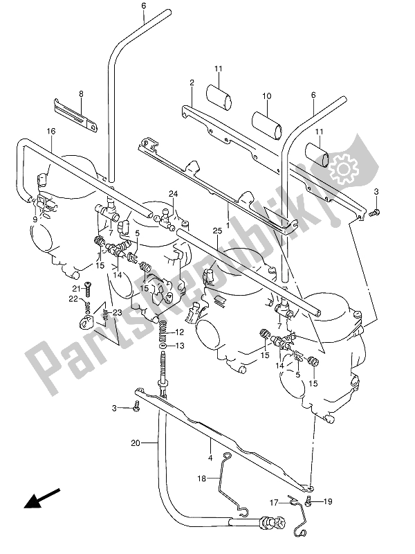 Todas las partes para Accesorios Del Carburador (e17) de Suzuki GSX 600 FUU2 1990